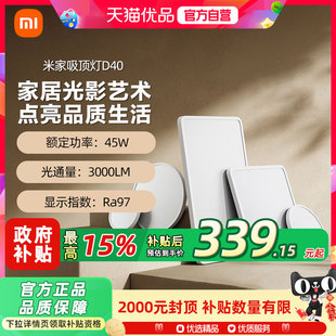 小米米家吸顶灯卧室客厅主灯具现代简约大气阳台儿童房间led灯具