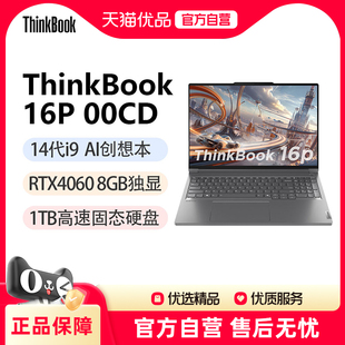 联想ThinkBook ThinkPad 16p 2024 高性能AI创想本 英特尔酷睿i9 政府补贴至高20%