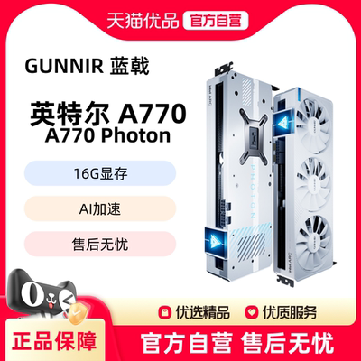 蓝戟 Intel A770 Photon 16G GDDR6 OC 视频设计游戏台式电脑显卡