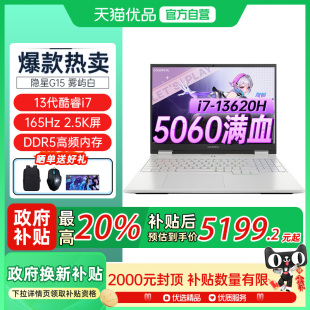 25款 高性能RTX5060獨(dú)顯電競(jìng)設(shè)計(jì)渲染游戲筆記本電腦 隱星 Colorful G15 13620H 七彩虹 13代i7