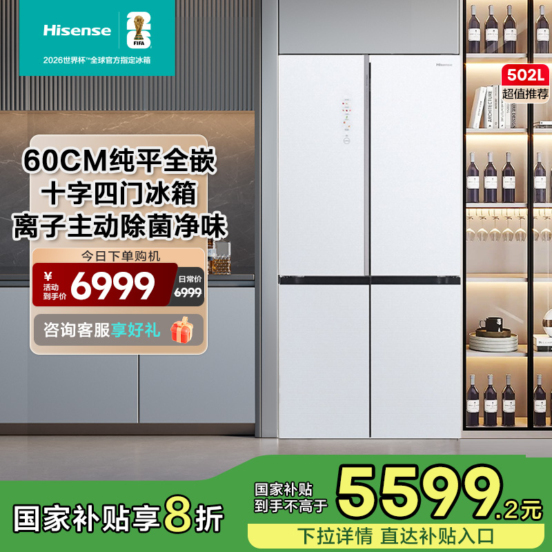 60cmBCD-502WMG1DPU冰箱海信