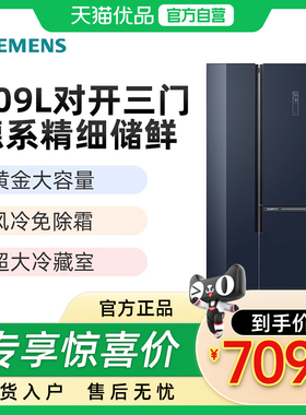 西门子SIEMENS  509L变频无霜 T型对开三门冰箱 KA92NEB47C