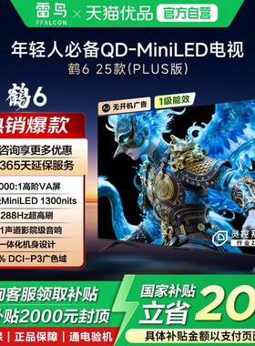 雷鸟 鹤6 25款75英寸 75S595C MiniLED分区4K 288Hz政府补贴-X