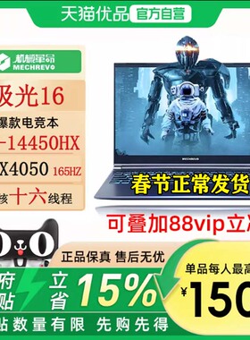 【最高补贴1500】极光16 16寸星际灰i5-14450HX+RTX4050+16GB/512GB+165HZ学生电竞办公高刷屏游戏笔记本电脑