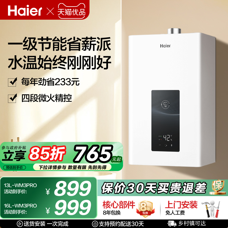 JSQ25-13WM3PRODU1ѩ Ȼ Haier/ JSQ25-13WM3PRODU1/JSQ30-16WM3PRODU13900Ԫ