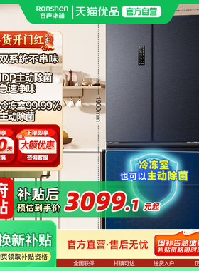 容声526L双净IDP法式冰箱家用双系统超薄嵌入式一级变频换新补贴