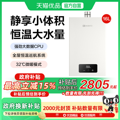 NORITZ/能率 JSQ31-EA2芯升级燃气热水器控温防冻强排家用天然气