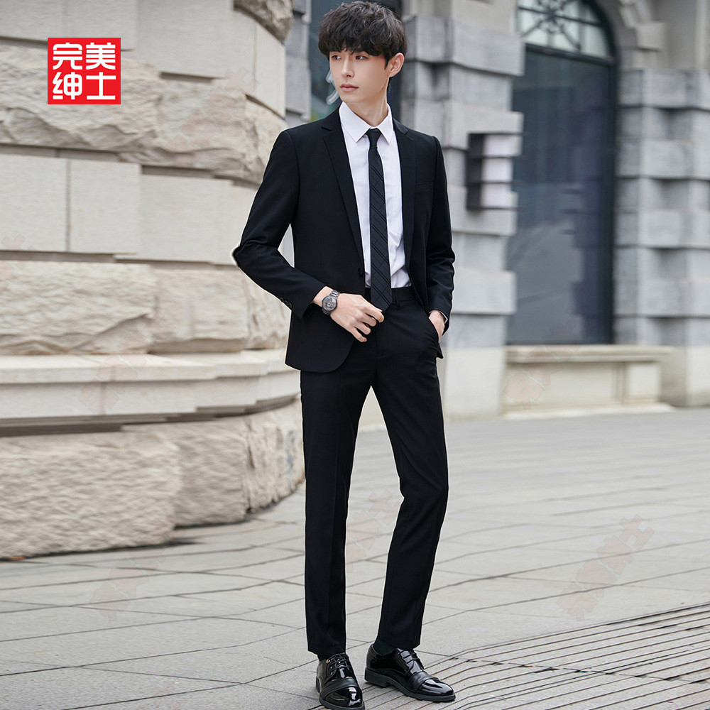 西装外套男士正装职业装套装商务办公制服新婚礼服伴郎春秋季大码