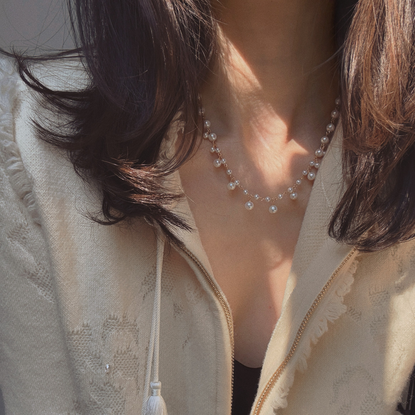 半觉白昼轻声满天星毛衣链纯银重手工高级感珍珠项链女新款饰品,饰品/流行首饰/时尚饰品新,项链,淘宝优惠券,粉丝福利购,淘宝优惠卷