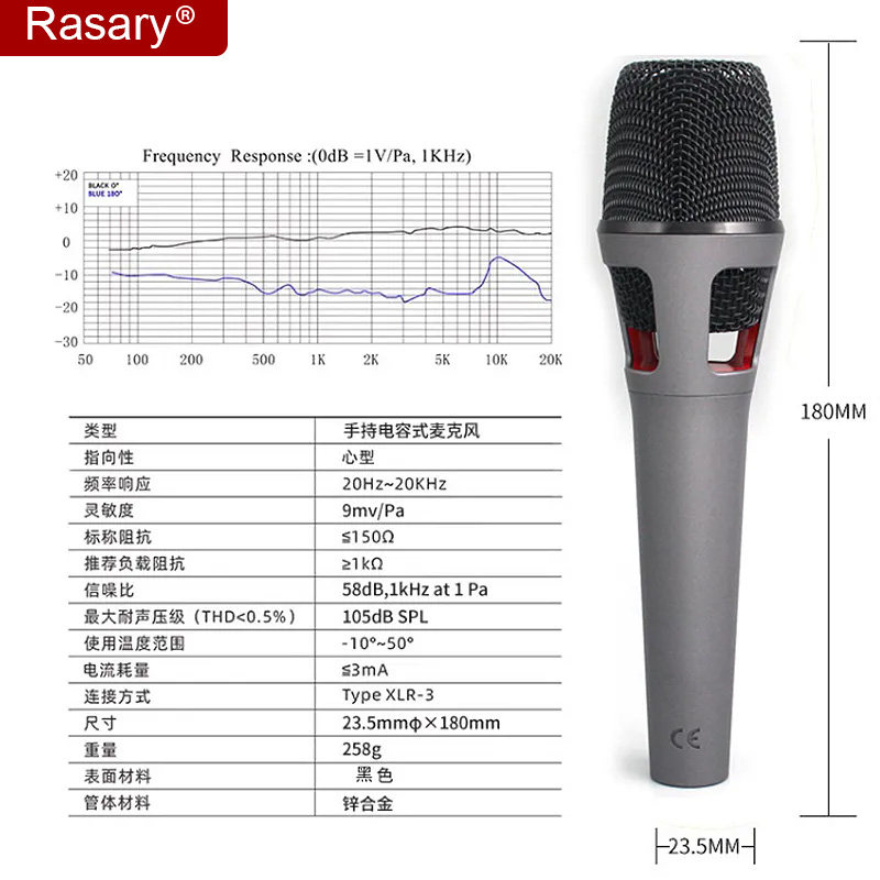 707手持动圈麦克风动圈咪艾肯迷笛声卡录音话筒主播电脑创新5.1