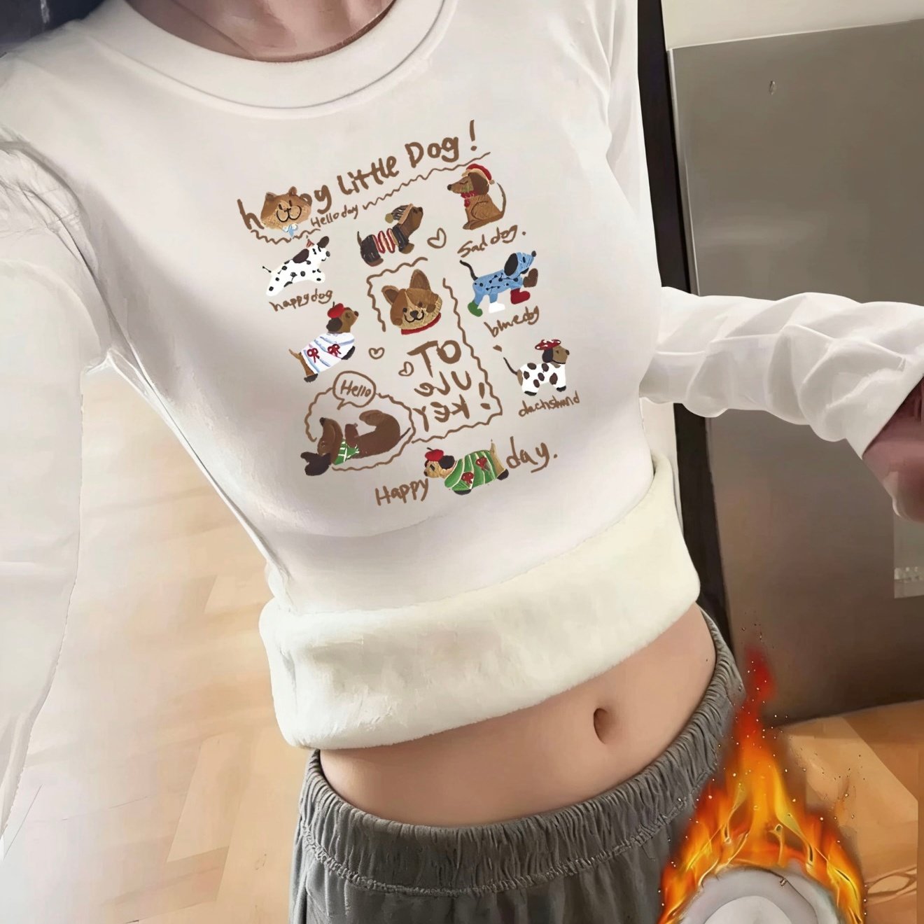 韩系白色圆领正肩长t恤女2026秋冬季加绒加厚内搭打底衫修身上衣,女装/女士精品,T恤,淘宝优惠券,粉丝福利购,淘宝优惠卷