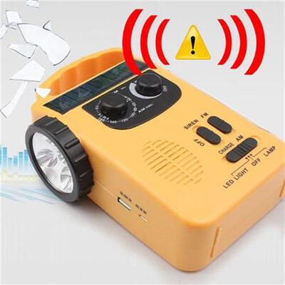 新品Emergency Weather tRadio Receiver Rechargeable 1200mAh