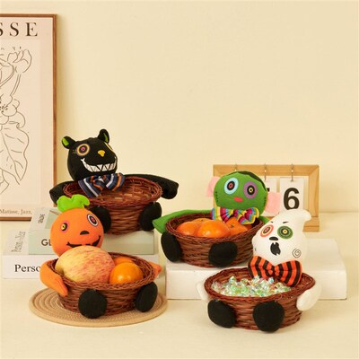 极速2pcs Healloween Easter candy basket doll party decoratio