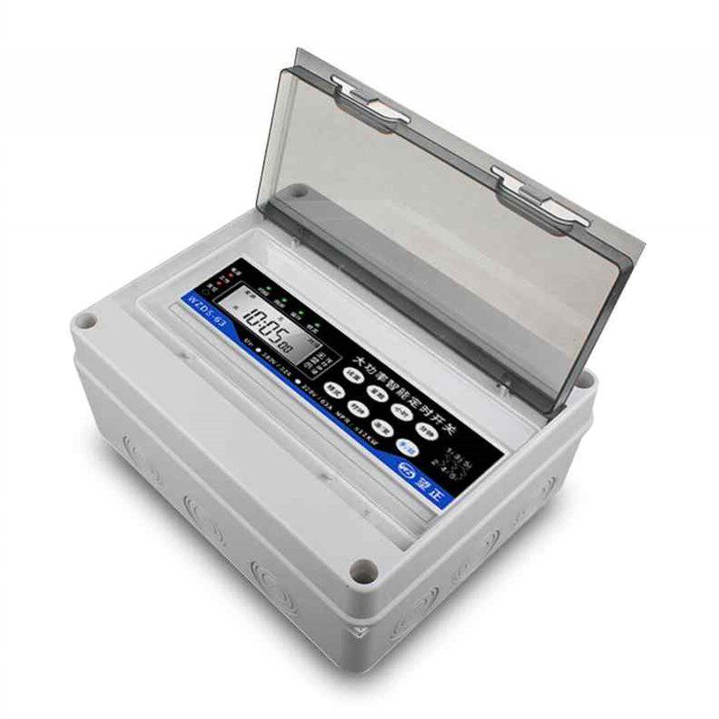 新品2023大功率220V时u控开关水泵增氧机全自动定时器开关路灯广