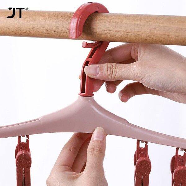 新品8/6 Clips Clothes Hanger SockCs Underwear closet Organiz