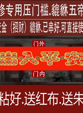 新品五帝钱放门口新房装修真正宗加厚入户门地下铺地砖.五个铜钱