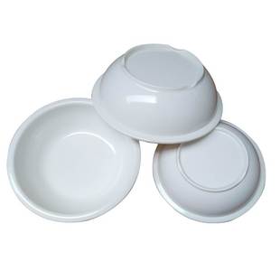 极速纯白色密胺仿瓷大海碗碗公厚边防摔防烫塑料T美耐皿面碗菜盆