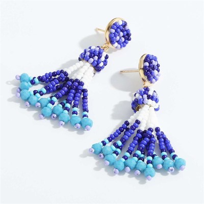 极速tendy Zr exquisipte rice bead jewelry tassel handmade li