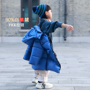 极速男童女童极寒鹅绒儿童羽绒服加A厚中长款2022冬季中大童过膝