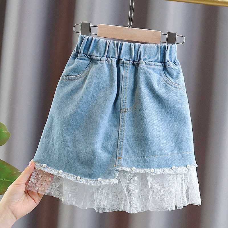 极速女童牛仔半身裙夏天中大童z小女孩半截裙儿童超洋气夏季公主