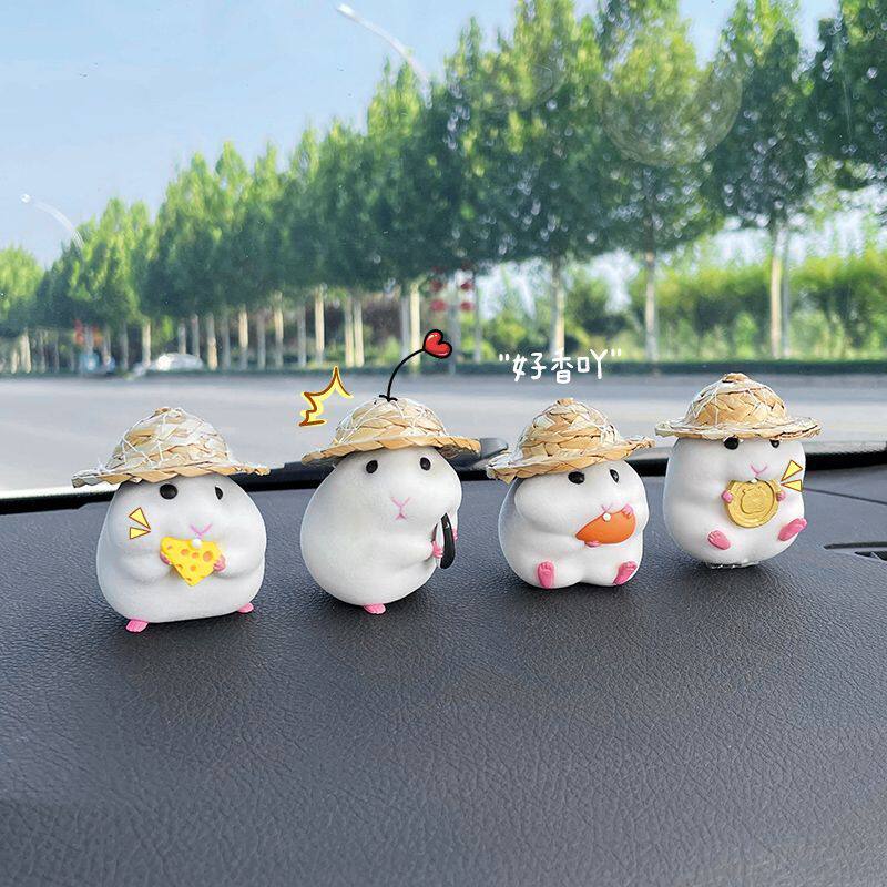 新品Car decoration hamster xcar accessories new console cute