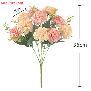 极速1pcs 10 flower head peony fake flowers luxQury bouquet w