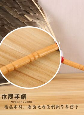 极速古风羽毛扇子夏天中国风鹅毛扇老式儿L童夏季孔明扇子诸葛亮