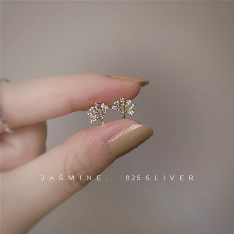 极速生命树闪闪惹人爱 小耳针 锆石可爱学生N 养耳植物简约百搭气