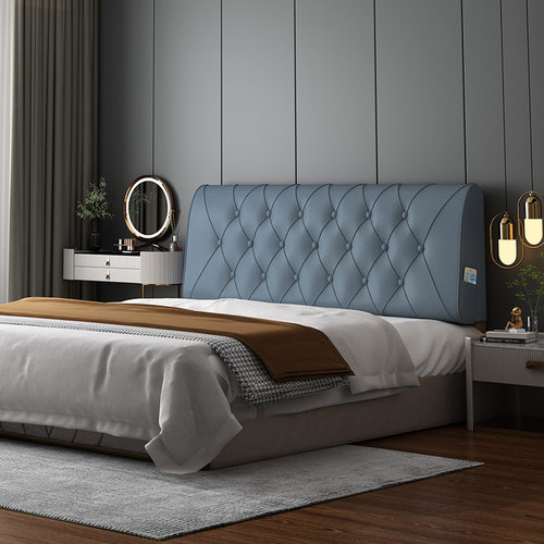 新品科技布床头靠背软包自粘榻榻米F床头靠大靠背靠枕套罩改造卧