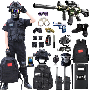 儿童警官衣服特种兵套装特警服小警官衣服男童警察服幼儿园演出服