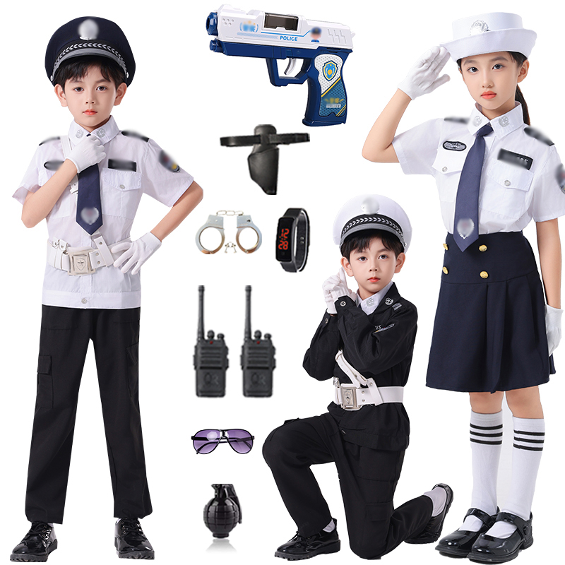 儿童警官衣服警察服小警官服装男