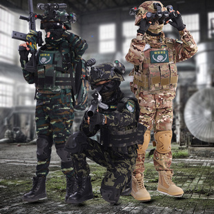 迷彩服套装儿童夏令营迷彩服装备纯棉男女童夏令营迷彩套装演出服