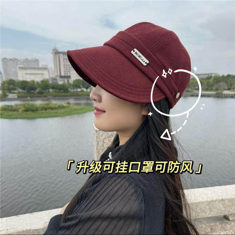 秋冬宽檐防风保暖显脸小渔夫帽