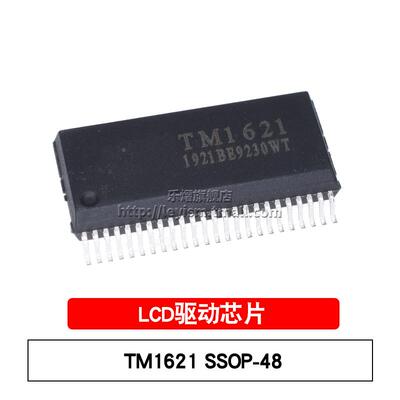 乐熠 TM1621 SSOP-48 RAM映射 32*4 LCD驱动 贴片LCD面板驱动芯片
