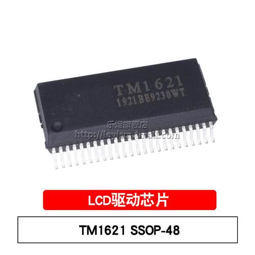 乐熠 TM1621 SSOP-48 RAM映射 32*4 LCD驱动 贴片LCD面板驱动芯片