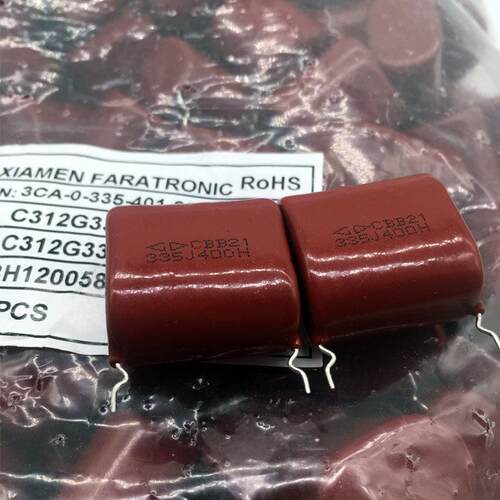 GD 原装 厦门法拉 CBB21 3.3uf 335 400V~ 2500VDC 薄膜电容 25mm