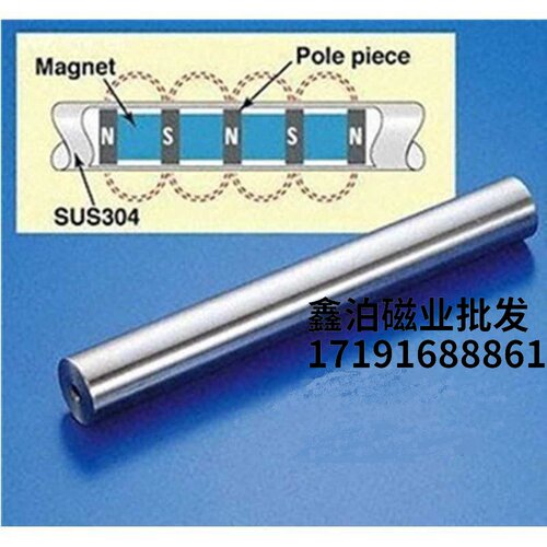 磁铁强磁棒直径25mm长250mm5000高斯磁铁磁力棒铁硼钕铁磁棒除吸