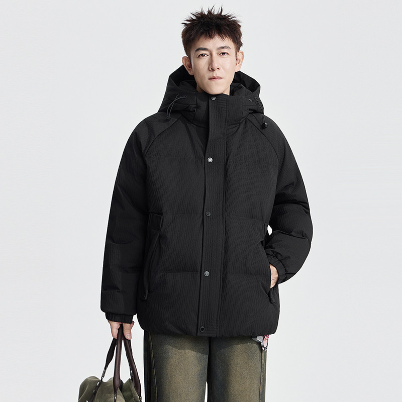 2025年新款羽绒服男女同款冬季加厚保暖白鸭绒外套情侣装