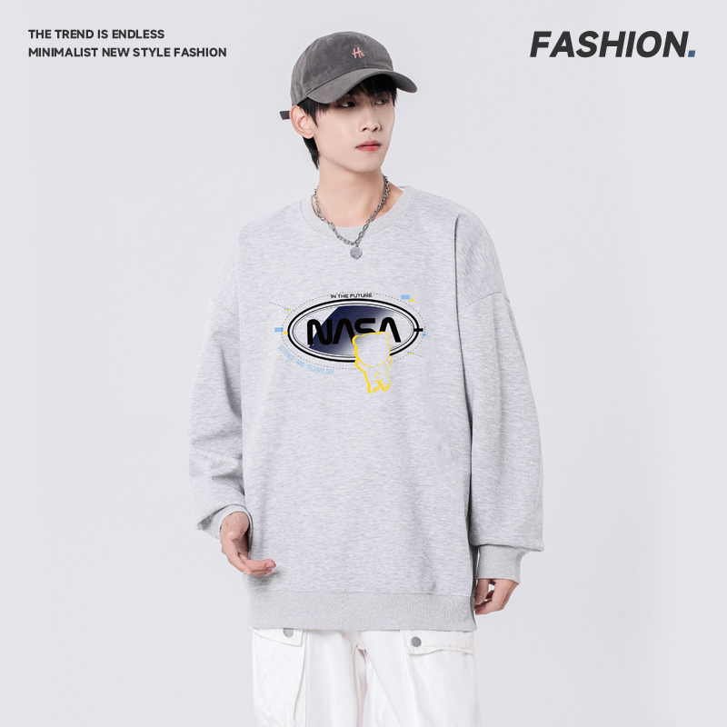 正品简约风连帽套头设计卫衣秋季薄款防风保暖运动休闲上衣