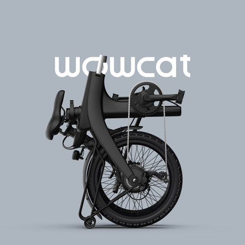 WOWCAT C1 黑色电助力自行车超轻折叠车新款ebike城市通勤公路车