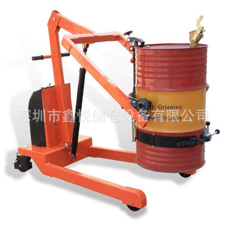 电动油桶堆高投料车单臂投料车YL00半自动油桶堆放车