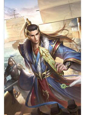 三国杀1界徐盛神甘宁荀彧谋黄忠戏志才李儒背胶贴画海报防水自粘