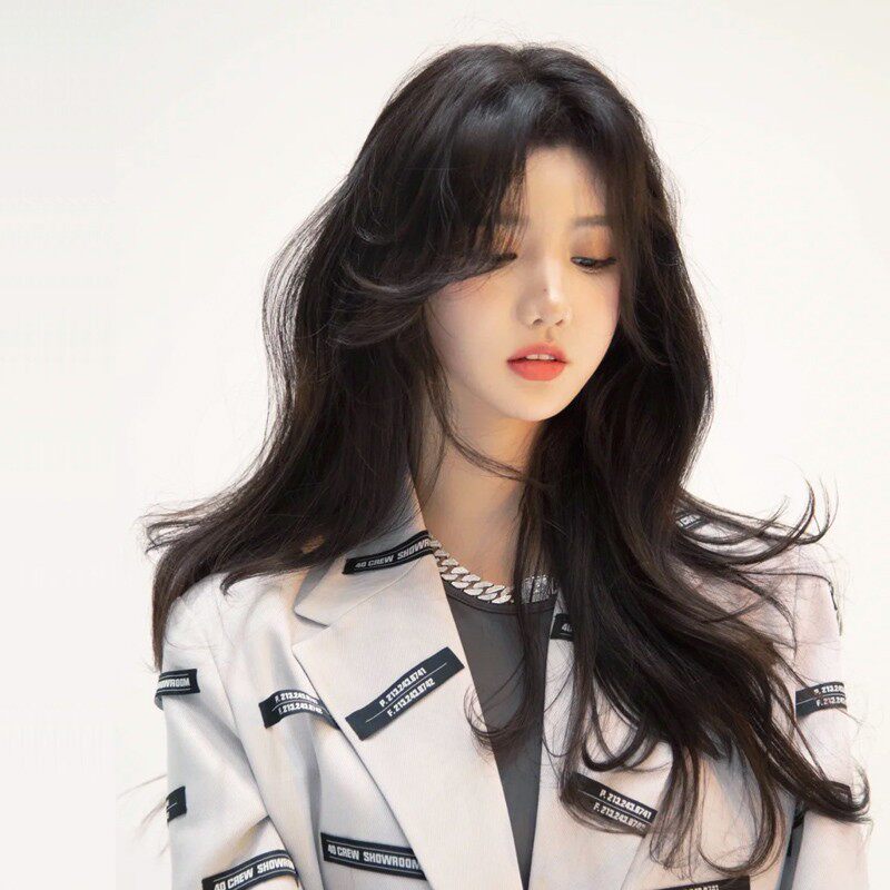 黑色中分长卷发假发女长发全头套女士整顶假发