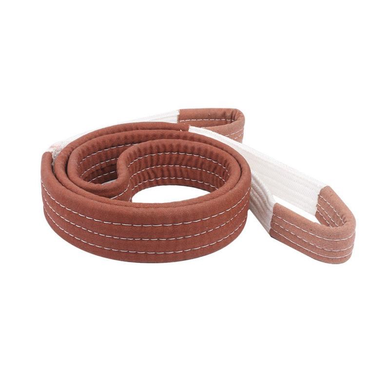 双扣抗磨起重吊带 两头扣帆布捆绑带 行车吊装带索具 扁平吊装带