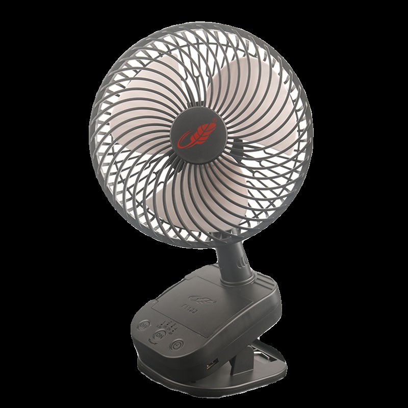 共田F1122电风扇家用宿舍床上自动摇头台扇芭蕉小型台式便携夹扇