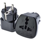 欧规电源转接插头韩法国德标圆柱形转换器万能插座 9嵌入式