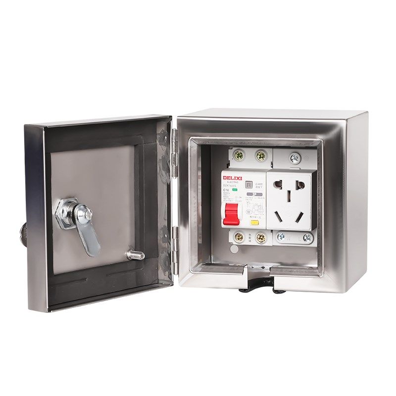 户外充电动车电源充电箱 304不锈钢带锁保护箱防水小电箱盒配电箱,电子/电工,配电控制柜/控制箱,淘宝优惠券,粉丝福利购,淘宝优惠卷