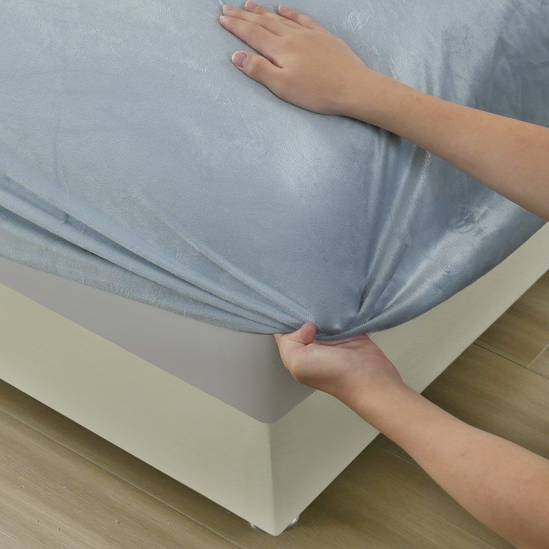 防水床笠水晶绒隔尿床罩单件猫尿毛床单防尘罩席梦思床垫保护套,床上用品,床笠,淘宝优惠券,粉丝福利购,淘宝优惠卷