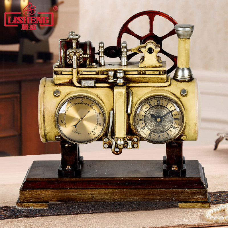 丽盛复古怀旧座钟客厅台钟卧室老式时钟家用个性酒柜摆件创意钟表,家居饰品,座钟,淘宝优惠券,粉丝福利购,淘宝优惠卷