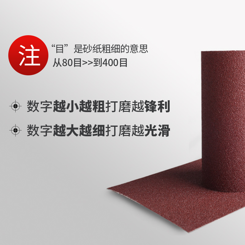 手撕砂布卷软砂带木工打磨沙纸抛光金属80目-400目干磨水磨砂纸卷